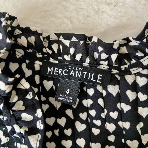 J. Crew Hearts Print Blouse - Picture 2 of 5